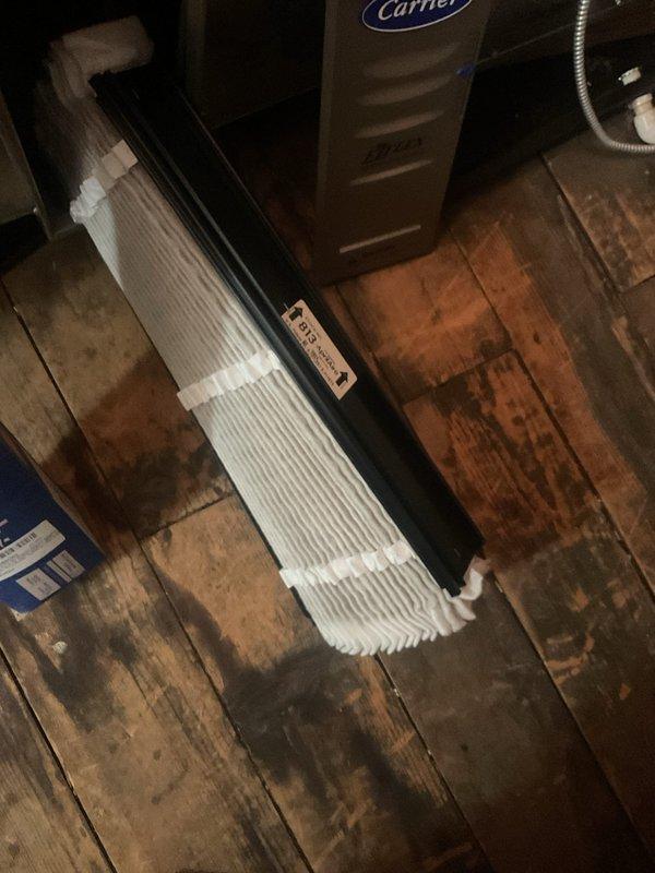Completed scheduled cooling maintenance on Unico high-velocity air conditioning system. Inspected and replaced air filter, verified system operation using digital diagnostic meter, and checked flexible ductwork connections in attic space. All components functioning within normal parameters upon completion of preventative maintenance visit.