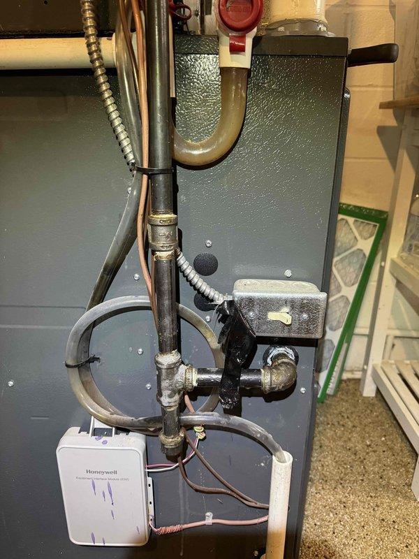 Replaced failed fan motor and blade assembly on HVAC unit to restore proper airflow and system operation. Performed thorough coil wash to remove accumulated debris and improve heat transfer efficiency. Installed drain tabs to prevent future corrosion and maintain proper condensate drainage, addressing the significant rust buildup observed on internal components.