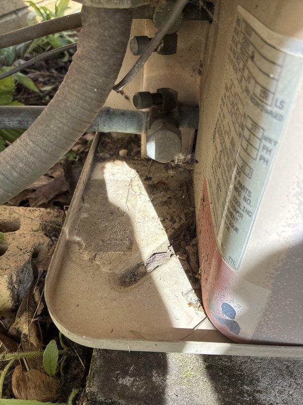 Conducted comprehensive system evaluation for full HVAC replacement estimate on 1994 equipment at residential property managed by third party. Assessed aging outdoor condensing unit showing significant debris accumulation in drain pan and weathering consistent with 30-year service life, along with basement furnace installation featuring standard ductwork configuration. Documented existing system conditions through photographic evidence and provided multiple replacement options to property management for consideration.