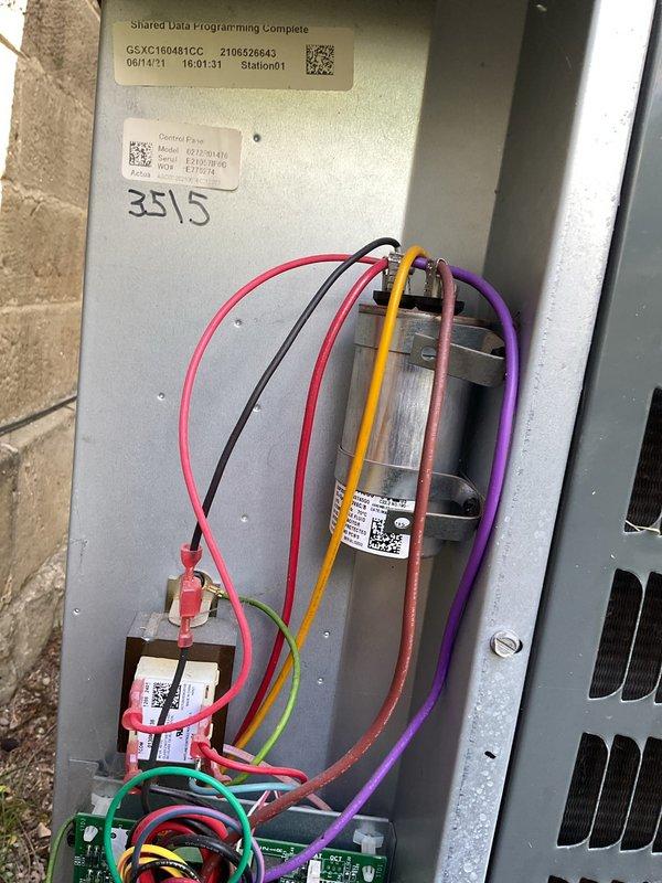 Completed comprehensive spring air conditioning maintenance service on residential HVAC system. Performed full system inspection including electrical control panel examination, verified all wire connections and capacitor condition, checked refrigerant line insulation integrity, and inspected ductwork system. All components found operating within normal parameters, system ready for cooling season.