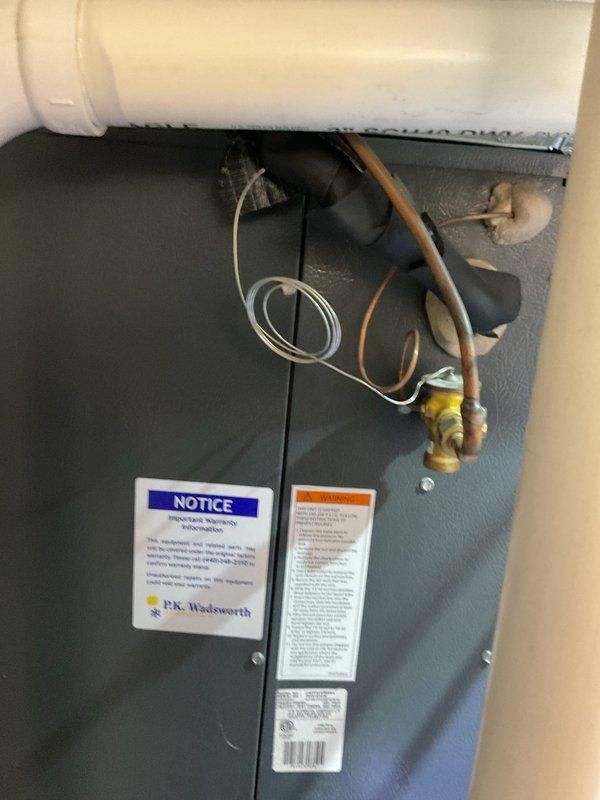 # HVAC Cooling System Maintenance

Completed comprehensive preventive maintenance service on residential HVAC cooling system as part of recurring maintenance agreement. Performed thorough inspection of furnace unit and associated components including condensate drainage system, electrical connections, and gas line connections. Verified proper operation of all safety controls, inspected PVC venting and drainage piping for proper pitch and functionality, and examined electrical conduit and wiring connections for secure termination. All system components found operating within normal parameters with no deficiencies noted. System left in proper working condition.