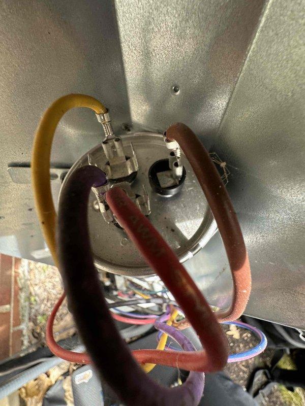 Completed scheduled preventive maintenance on residential cooling system. Inspected outdoor condensing unit refrigerant line connections, control module wiring, and ductwork components in attic space. All electrical connections, refrigerant lines, and system controls verified to be in proper working condition with no issues identified during this routine maintenance visit.