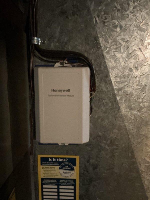 Completed routine preventive maintenance on residential cooling system as part of ongoing service plan. Inspected HVAC equipment including Honeywell control module, verified proper operation of all system components, and documented equipment condition with photographs. Noted adequate supply of replacement filters available on-site for future maintenance needs.