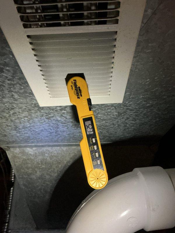 Completed comprehensive cooling system tune-up on residential air conditioning unit. Performed standard maintenance inspection of outdoor condenser unit and indoor air handler, verified system operation with temperature differential measurement of 53.1°F at supply register, and confirmed proper refrigerant line connections and overall equipment functionality.