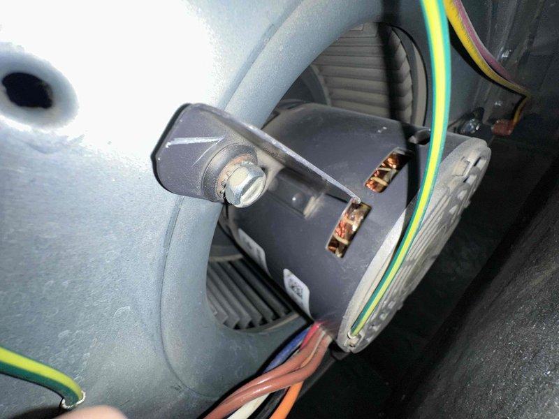 Completed scheduled HVAC cooling maintenance inspection and system evaluation. Performed temperature diagnostics using infrared thermometer, recording ambient readings of 68.5°F. Inspected electrical connections, terminals, and wiring at the air handler unit, verifying proper grounding conductor installation and secure terminal connections at the junction box. All electrical components, including motor assembly and associated wiring, were found to be in proper working condition with no immediate concerns noted.