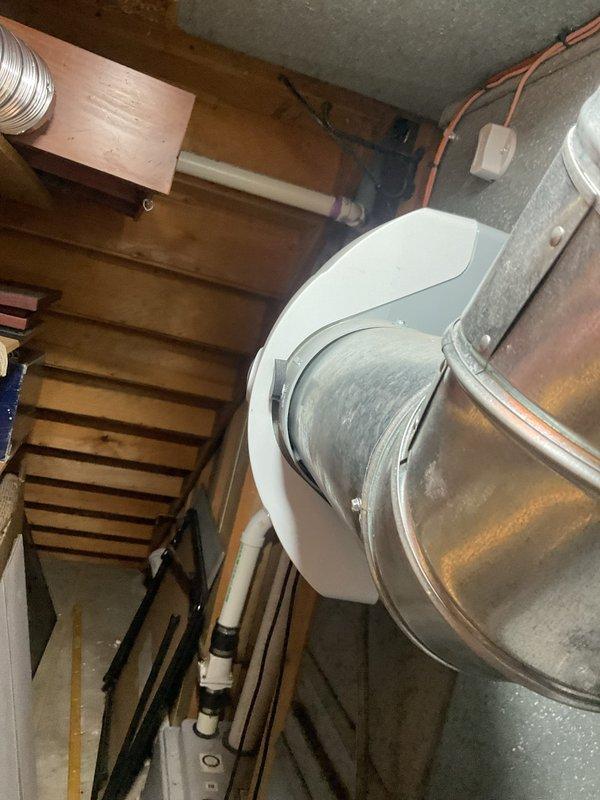 Completed scheduled preventive cooling maintenance on residential HVAC system. Inspected furnace unit, air filtration system, ductwork, and associated components in basement utility area. All equipment found operating within normal parameters with proper airflow through ductwork and venting systems functioning correctly.