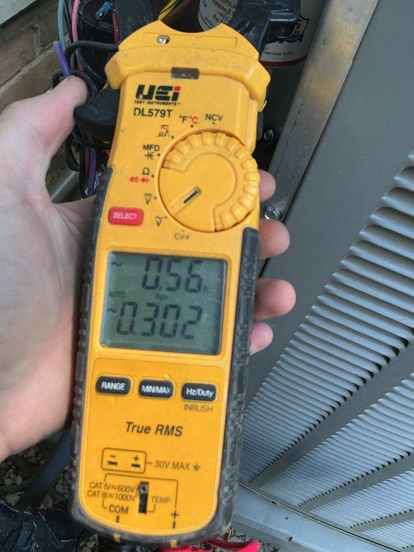 Completed scheduled cooling system maintenance on residential HVAC unit. Performed comprehensive system diagnostics using digital multimeter to verify electrical performance, measuring voltage and amperage readings on compressor and blower motor circuits. All electrical components tested within manufacturer specifications, with readings indicating proper system operation at 40.5 amps and appropriate voltage levels. Inspected condenser coil, evaporator components, and all electrical connections including capacitor and control board functionality. Applied appropriate maintenance lubrication to moving components as needed. Provided customer with replacement air filter as requested per maintenance agreement requirements.