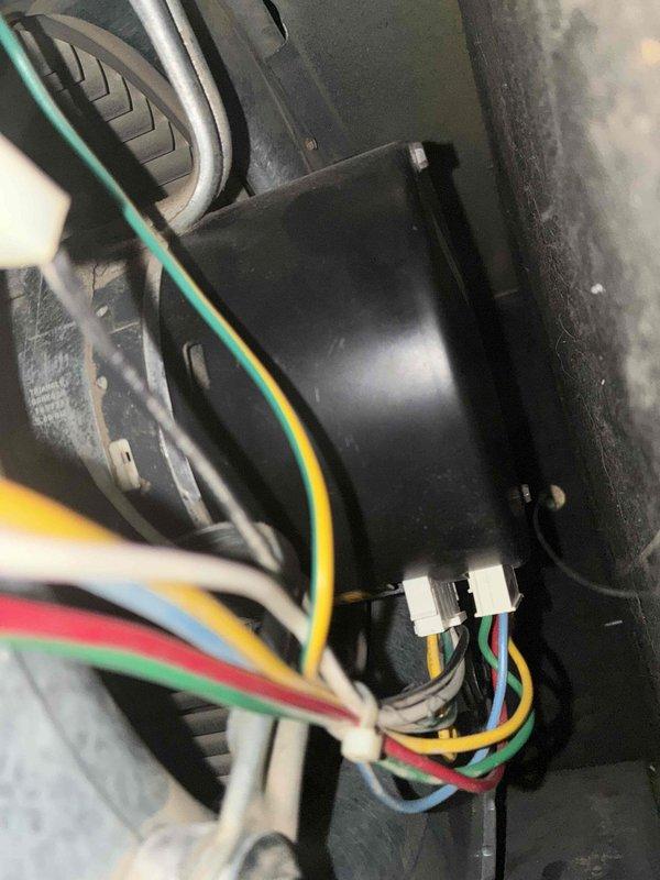 Completed comprehensive cooling system maintenance inspection. Documented electrical control components including solenoid valves, wiring connections, and blower motor assembly, all found in normal operating condition with typical service wear. System operational and ready for continued use.