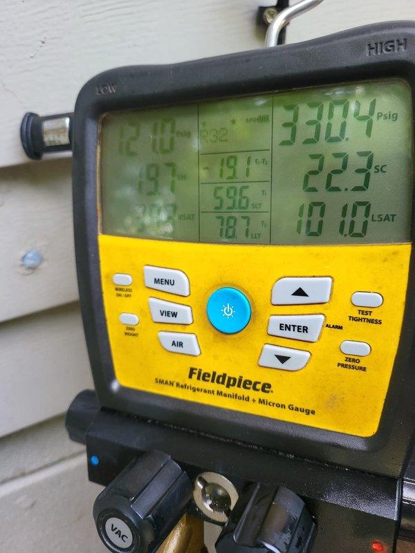 Completed full HVAC system installation including 96% efficiency S-series furnace, air conditioning unit, whole-home humidifier, and air scrubber system. Installed furnace with properly routed metallic ductwork, suspended plenum, and integrated humidifier mounted to supply duct. Performed refrigerant charging and system commissioning, verified proper pressures and subcooling readings using digital manifold gauges, confirmed all mechanical connections secure and system operating within manufacturer specifications.