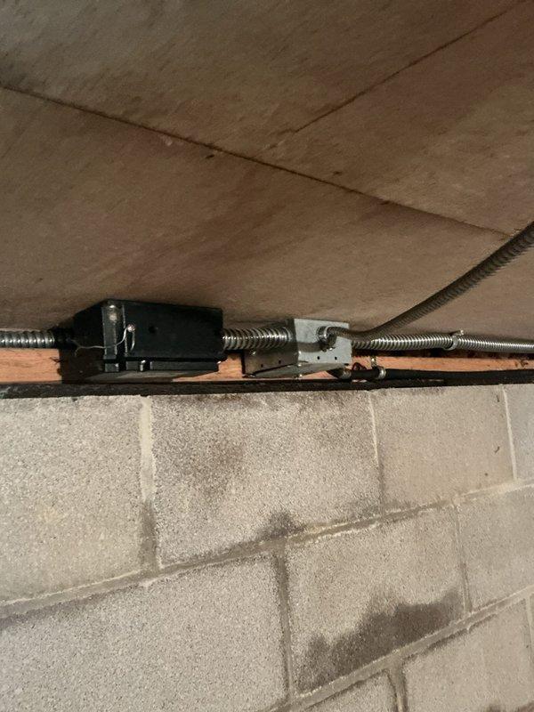 Installed new electrical outlet in crawl space area, running appropriate wiring and conduit to provide power access in the unfinished utility space. Mounted outlet box to concrete block wall and ensured proper grounding and code-compliant installation for safe operation in below-grade environment.