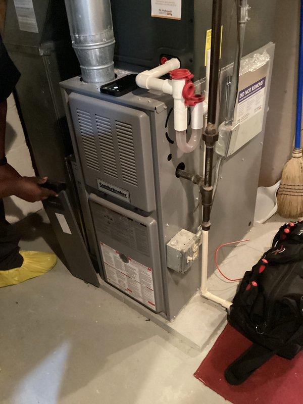 Completed scheduled preventive maintenance on residential cooling system as part of ongoing service agreement. Performed comprehensive inspection of furnace and air handler unit, verified proper airflow through ductwork, and measured supply air temperature at 71.9°F to confirm system operation within manufacturer specifications. All components found operating normally with no deficiencies noted.
