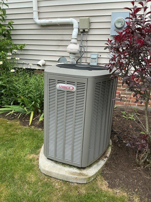 Completed scheduled preventive maintenance on residential Lennox cooling system. Inspected and tested electrical components including fuses, which were found in good working condition with proper 250V ratings. Verified unit operation, checked refrigerant levels, cleaned condenser coils, and confirmed all mechanical and electrical systems functioning within manufacturer specifications.