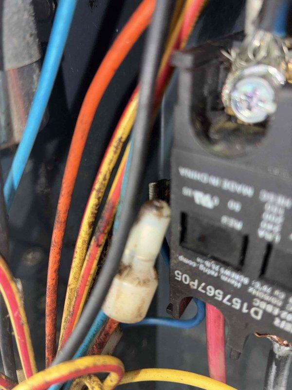 Returned to complete previously diagnosed repair by replacing failed control board on outdoor HVAC unit. Installed new control board and reconnected all electrical connections including low-voltage control wiring and line voltage power supply. Verified proper wire terminations, tested system operation, and confirmed unit is functioning correctly.