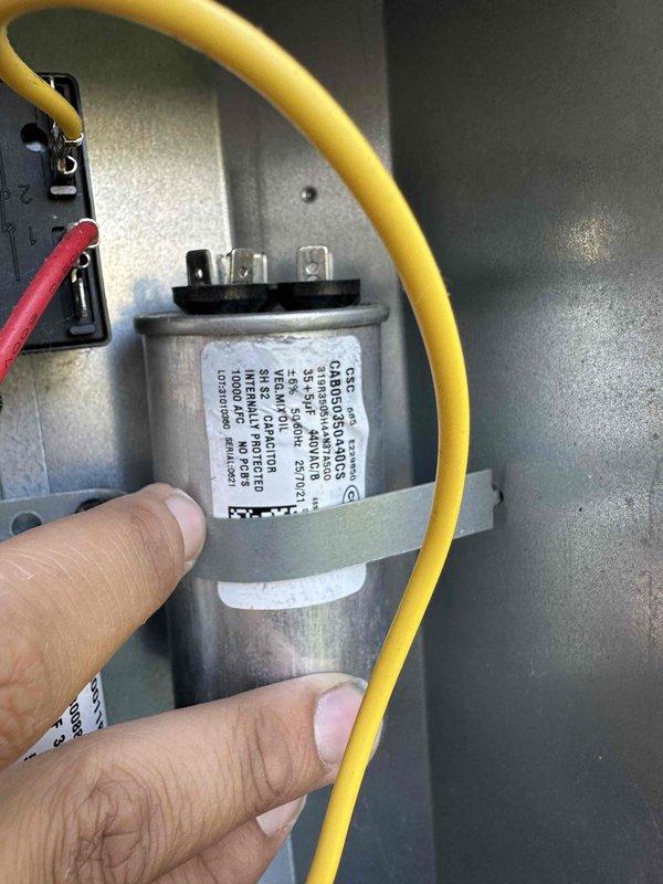Completed scheduled cooling maintenance on residential HVAC system. Performed comprehensive inspection of outdoor condensing unit, including electrical components, capacitor functionality, and contactor operation. All components found to be in proper working condition with connections secure and system operating within normal parameters.