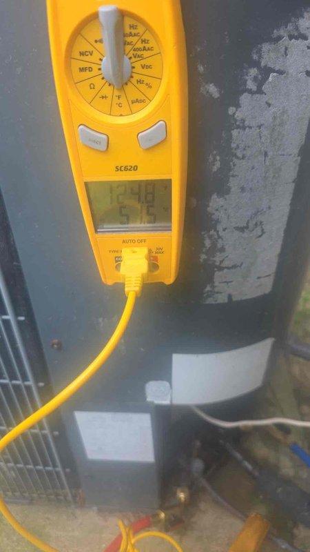 Responded to service call for non-functioning thermostat and cooling issue. Performed diagnostic testing using digital multimeter to assess electrical components and measured refrigerant pressures with manifold gauges. Identified thermostat malfunction preventing proper system operation and cooling cycle.