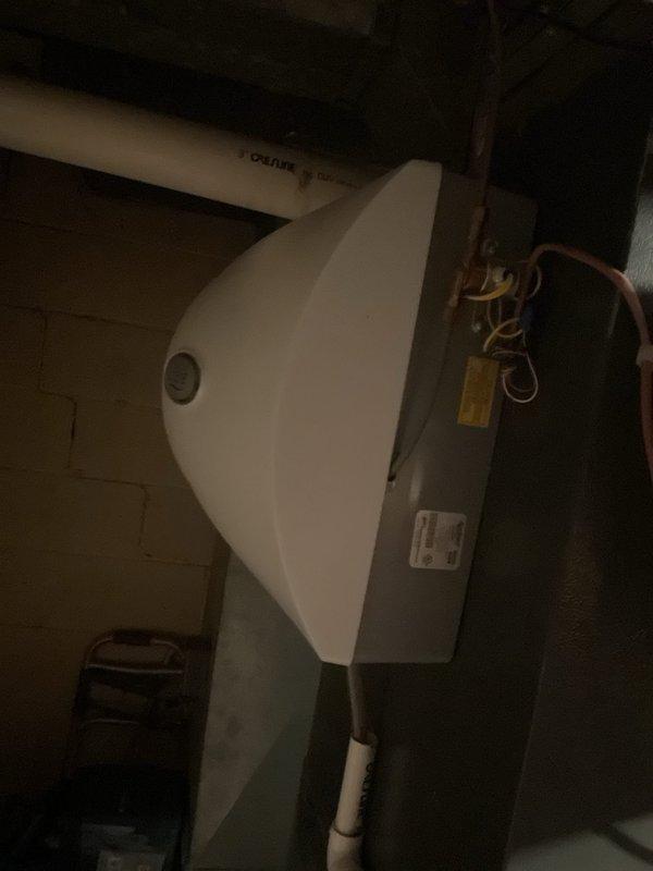 Completed cooling maintenance on residential HVAC system including furnace and air handler unit located in basement utility area. Installed new M8-1055 pleated air filter (20 1/4" x 25 3/8" x 5") as requested and replaced thermostat batteries. Inspected all mechanical components, refrigerant lines, condensate drain lines, and electrical connections; confirmed system operating within normal parameters.