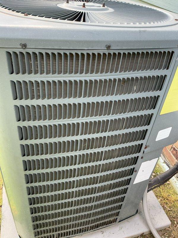 Completed scheduled preventive maintenance on residential split system air conditioning unit. Performed comprehensive inspection of outdoor Goodman condenser unit, including examination of cabinet condition, fan blade assembly, and louver grilles for proper airflow. Verified condenser fan motor operation and checked for abnormal noise or vibration. Inspected indoor furnace and air handler components for proper integration with cooling system. All equipment found operating within normal parameters with no immediate service needs identified.
