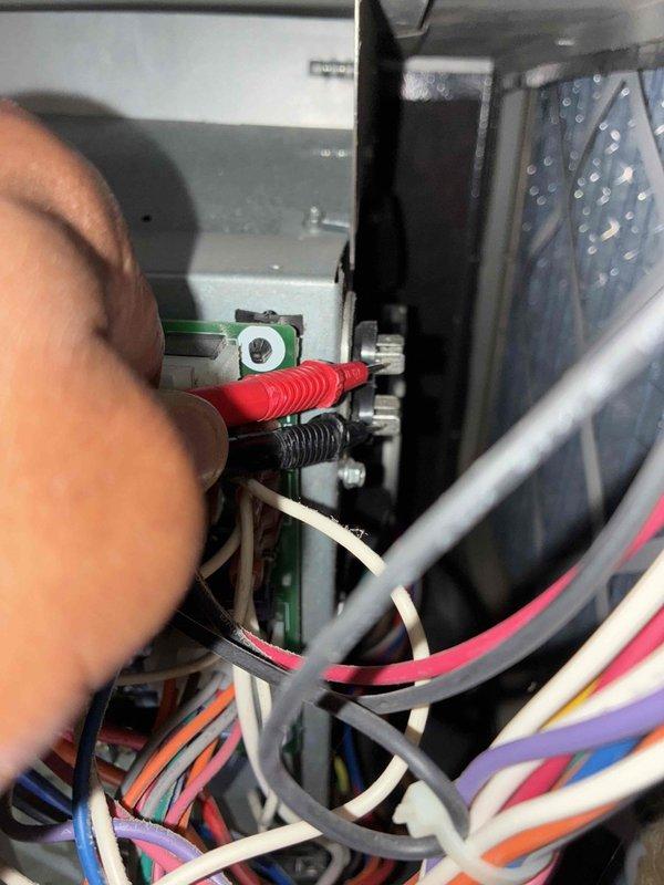 Completed comprehensive cooling season tune-up on HVAC system. Performed electrical diagnostics using digital multimeter to verify proper voltage readings at control board and tested system components for optimal performance. All measurements within manufacturer specifications and system operating efficiently.