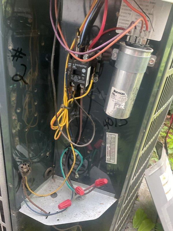 Completed scheduled cooling maintenance on two HVAC systems as part of ongoing preventative maintenance program. Performed comprehensive inspection of outdoor condensing unit, including examination of electrical components, capacitor, contactor, and wiring connections. Inspected indoor air handler unit in basement mechanical room, verified proper operation of all system components, and checked associated drainage and refrigerant lines. All systems tested and operating within normal parameters.