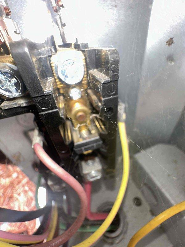 Completed cooling season tune-up on residential HVAC system. Inspected blower motor assembly, gas valve connections, and electrical wiring for proper operation and safety. All components found in serviceable condition with normal wear patterns; system operating within manufacturer specifications.