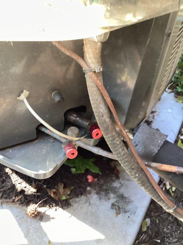 Completed comprehensive cooling season tune-up on outdoor condensing unit, including system diagnostics with digital meters to verify refrigerant pressures and electrical performance. Inspected copper refrigerant lines, condensate drainage system, and all exterior components; unit operating within manufacturer specifications with no immediate service needs identified.