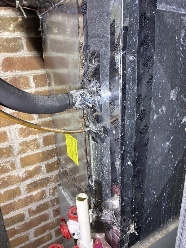 Responded to no cooling complaint at rental property and consulted with both owner and tenants regarding system failure. Upon inspection, found existing HVAC system unable to maintain cooling, with indoor air handler showing significant dust and debris accumulation indicating poor maintenance and age-related deterioration. Outdoor condenser unit also exhibited wear consistent with end of service life. Provided comprehensive estimate for complete system replacement including new air handler, condenser unit, electrical connections, refrigerant lines, and associated components necessary to restore cooling functionality to the property.