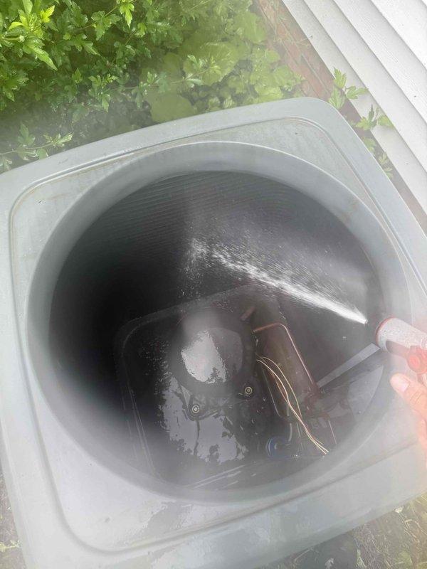 Responded to service call for 11-year-old air conditioning system experiencing inconsistent operation. Upon arrival, performed comprehensive diagnostic evaluation using CoreSense testing equipment to assess electrical components and system performance. Inspection revealed potential issues with capacitor and associated wiring connections. Conducted thorough cleaning and maintenance of outdoor condenser unit, including coil cleaning to improve heat transfer efficiency and system performance. All electrical connections were inspected and secured to ensure reliable operation.