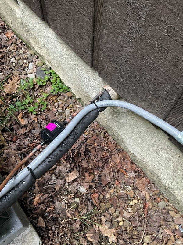 Installed dedicated electrical circuit for new furnace equipment. Ran new circuit wiring from main electrical panel to furnace location, installed appropriately sized circuit breaker, and verified proper electrical connections. Routed exterior conduit along building foundation to protect wiring. Updated panel directory with clear circuit identification labeling. All work completed to code specifications with proper amperage rating for heating equipment load requirements.