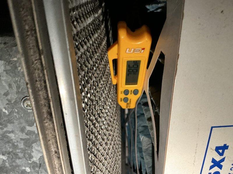 Completed cooling system tune-up including comprehensive system diagnostics and safety inspection. Measured operating temperatures and pressures using digital test equipment, verified proper refrigerant charge levels, and inspected electrical components including fuse integrity to ensure safe and efficient operation.