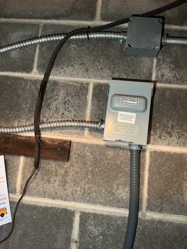 Completed routine HVAC cooling maintenance on residential system. Inspected motor disconnect switch, electrical connections, and wiring at outdoor unit; all components found secure and functioning properly. Examined evaporator coil assembly, ductwork connections, and mounting hardware; verified proper installation and insulation integrity with no issues detected.