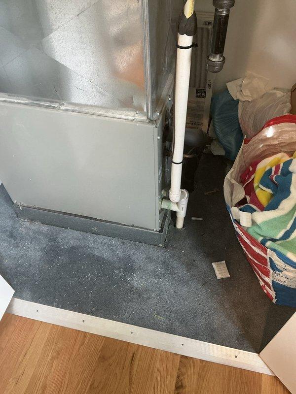 Performed comprehensive load calculation assessment and provided AC replacement options for residential property. Evaluated existing air handler unit located in utility area with easy access, reviewed room-by-room heat load analysis including square footage, window exposure, and BTU requirements for proper system sizing. Documented current HVAC equipment configuration and mechanical room setup to determine optimal replacement specifications.