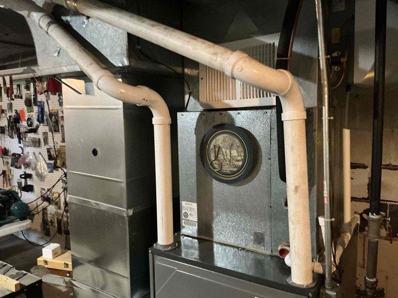 Provided comprehensive HVAC replacement options for existing system where furnace was recently installed. Evaluated property layout and presented multiple equipment configurations including 3-ton high-efficiency 96% AFUE furnace options and ductless mini-split solutions for downstairs area to improve climate control in previously underserved zones.