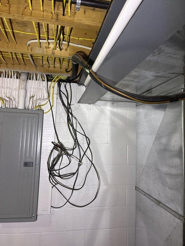 Provided full HVAC system replacement estimate for rental property with three tiered options for complete air conditioning and gas furnace systems. Good tier option features up to 13.4 SEER cooling and 80% AFUE heating efficiency, Better tier includes up to 14 SEER cooling with high-efficiency 96% AFUE furnace, and Best tier offers up to 16 SEER cooling paired with 96% AFUE heating system. Inspected existing basement installation including ductwork, electrical connections, and outdoor condenser location to assess replacement requirements and verify proper system sizing for the property.