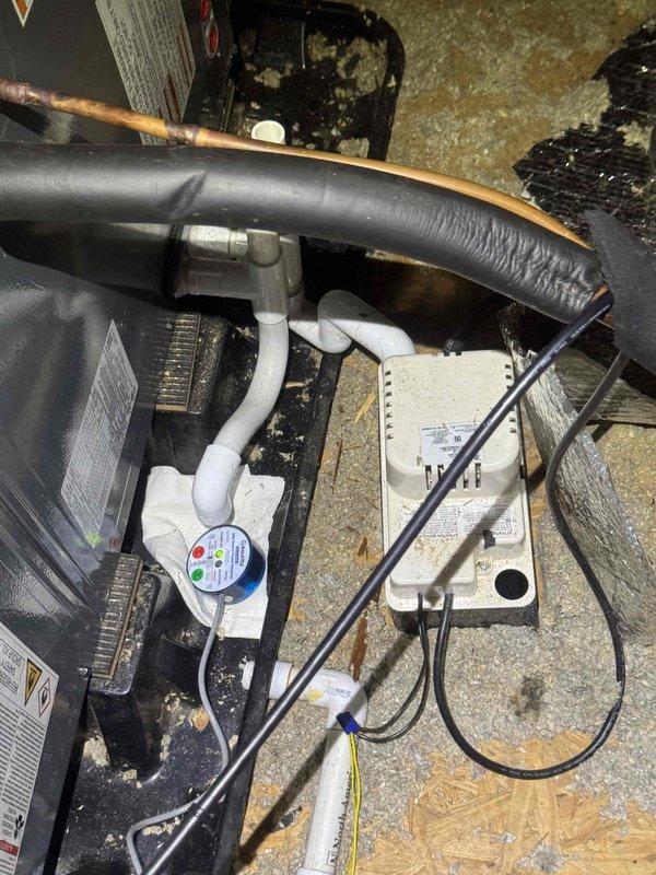 Replaced defective control board on HVAC system located in attic space. System tested and verified operational with all electrical connections secured and functioning properly upon completion.