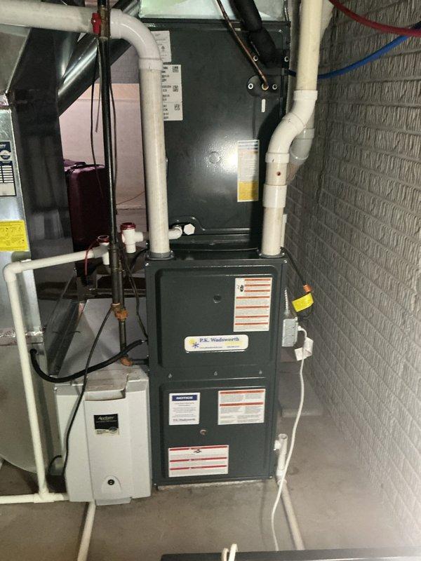 Responded to callback for unresolved air conditioning issue. Upon arrival, performed comprehensive system inspection of residential HVAC installation including furnace unit, refrigerant lines, and associated components. Verified proper operation of equipment, checked refrigerant line connections, and ensured all safety labels and manufacturer specifications were intact. System evaluated and corrective measures taken to address previously reported concerns.