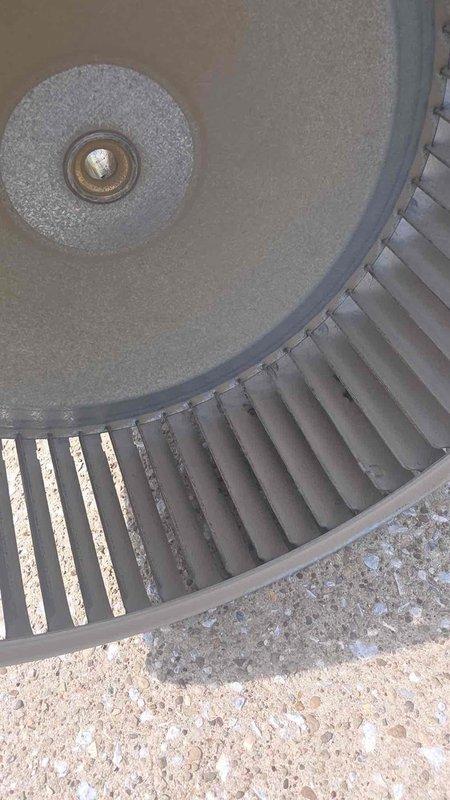 Replaced failed contactor and capacitor on HVAC system to restore proper operation. Removed and thoroughly cleaned blower wheel assembly, which had accumulated significant debris affecting airflow efficiency. System tested and confirmed operational upon completion.