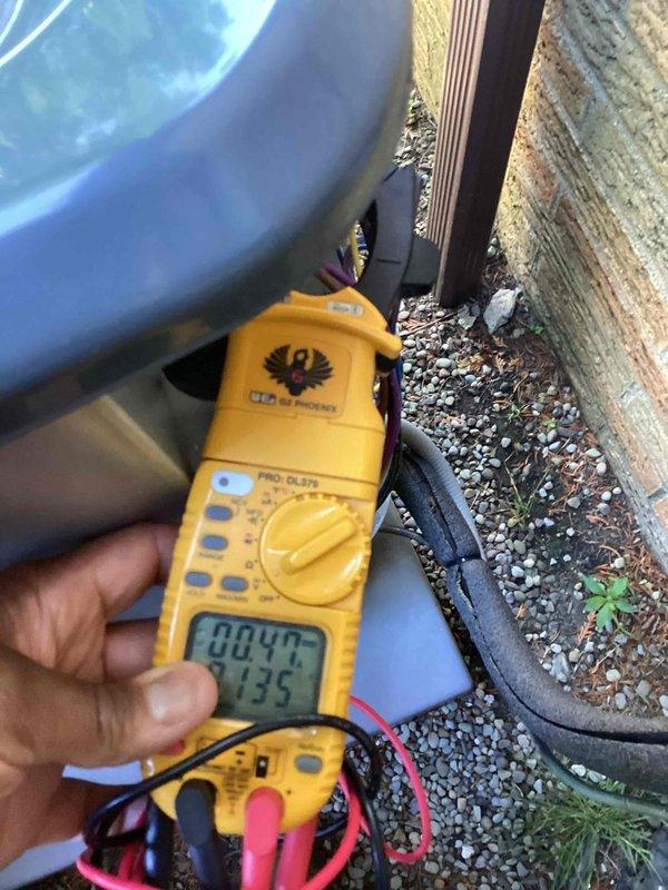Completed scheduled preventive maintenance on residential air conditioning system. Performed electrical diagnostics using digital multimeter to verify proper voltage and amperage readings at the outdoor condensing unit. Inspected refrigerant line set, service valves, and connection points for proper operation and system integrity.