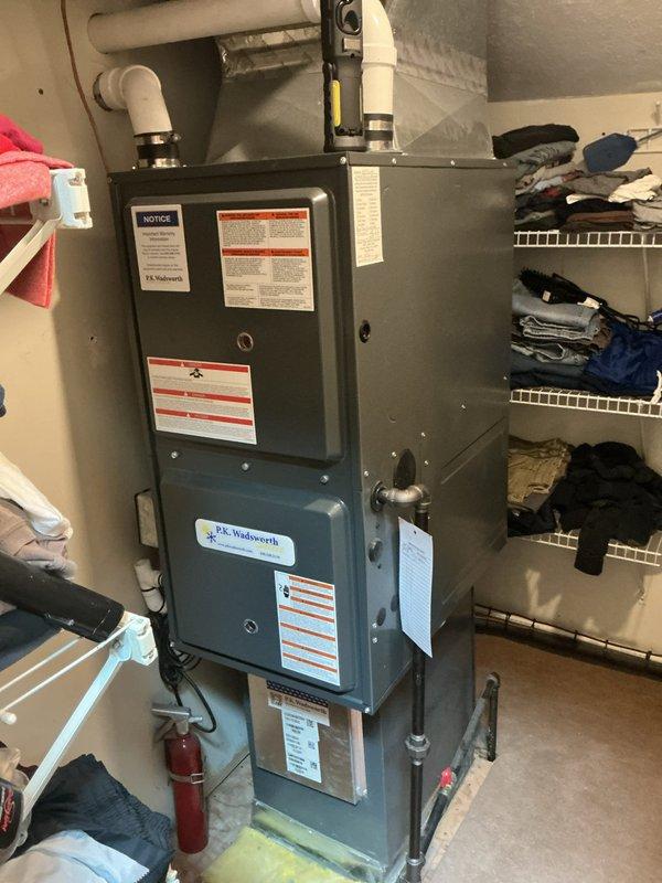 Completed preventive maintenance service on two cooling systems as part of ongoing HVAC maintenance program. Performed comprehensive inspection and maintenance on outdoor condensing unit and indoor air handler/furnace system, including filter check, electrical connections verification, refrigerant line inspection, and condenser coil assessment. Both systems operational and running efficiently upon completion of scheduled maintenance visit.