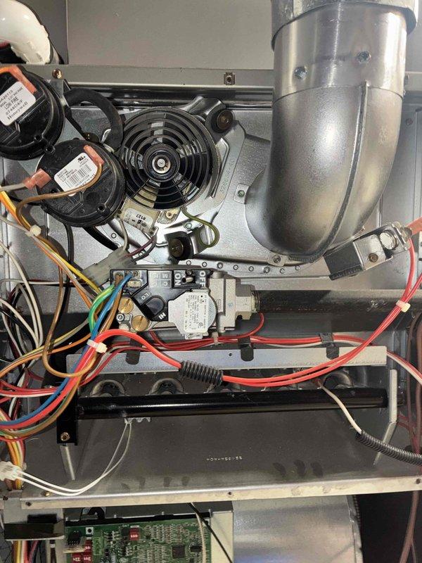 Completed comprehensive cooling maintenance on HVAC system, including inspection of blower motor assemblies, electrical connections, and control board components. Verified proper operation of gas valve, examined wiring harness integrity, and confirmed all mechanical and electrical components within manufacturer specifications. System tested and operating efficiently with no issues identified.