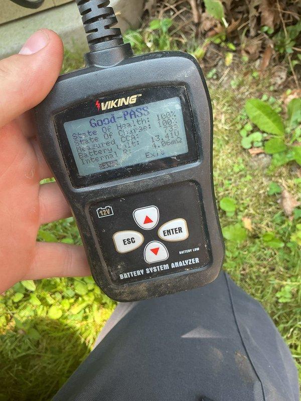 Performed scheduled generator maintenance including oil and filter change. Conducted battery system analysis using diagnostic equipment, which confirmed battery passed load testing with acceptable readings. Replaced oil filter and completed routine service checklist to ensure proper generator operation and reliability.
