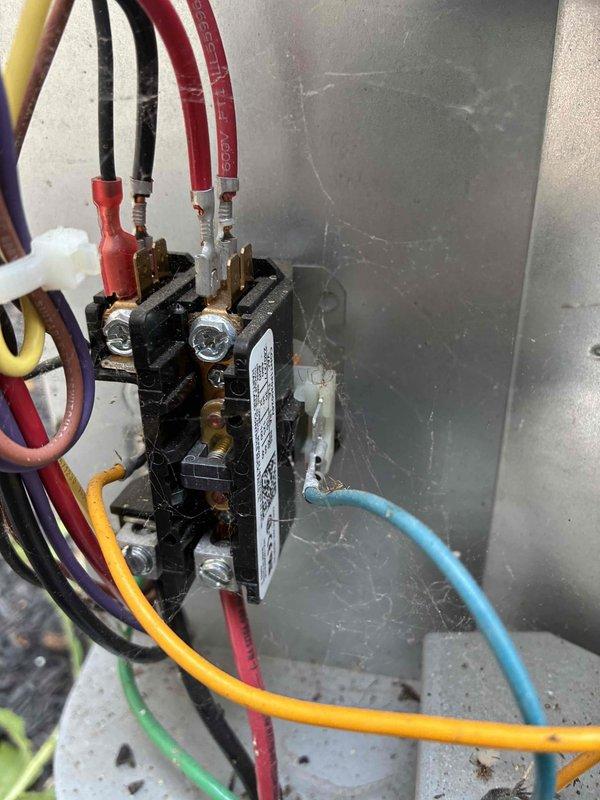 # HVAC Cooling Maintenance Summary

Completed routine preventive maintenance on residential air conditioning system as part of ongoing service agreement. Performed comprehensive electrical diagnostics using digital clamp meter, measuring compressor amperage at 14.00 amps and recording system voltage at 71.25 volts to verify proper electrical operation.

# Detailed Work Performed

Conducted thorough inspection and testing of outdoor condensing unit. Verified proper operation of contactor relay and examined all electrical connections including line voltage wiring and control circuits. Inspected compressor electrical connections, capacitor wiring, and multi-phase power distribution to all major components.

Measured operating amperage of compressor to ensure unit is drawing within manufacturer specifications, indicating proper refrigerant charge and mechanical operation. Documented voltage readings to confirm adequate power supply to the system. Examined condenser coil condition and noted