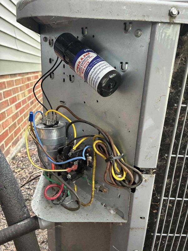 Completed scheduled preventive maintenance on Carrier outdoor condensing unit. Performed comprehensive inspection of electrical components including compressor motor, capacitor, and control wiring; verified proper connections and component integrity. Cleaned condenser coil, checked refrigerant pressures, and confirmed unit operational performance within manufacturer specifications.