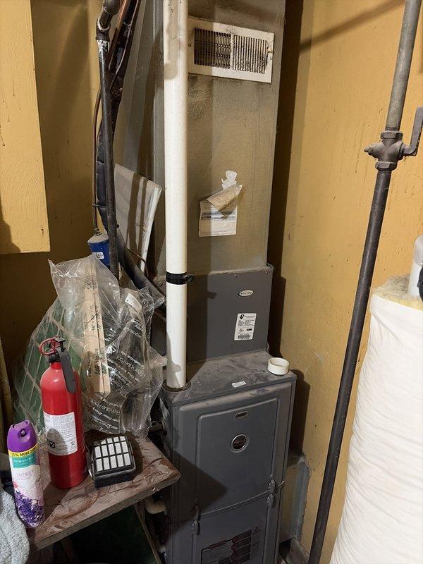 Completed cooling system tune-up on residential gas furnace unit. Inspected HVAC system components, replaced 16x20x1 air filter, and verified proper operation of equipment. All systems functioning within normal parameters upon completion of preventative maintenance service.