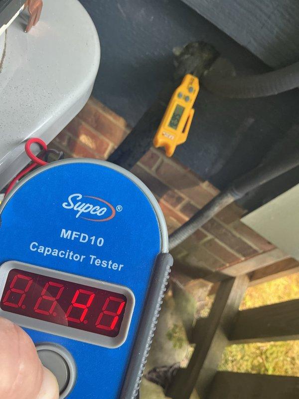 Performed seasonal cooling tune-up on HVAC system, including comprehensive inspection of electrical components and capacitor testing. Utilized digital capacitor tester to verify proper capacitance values and ensure optimal system performance for the cooling season.