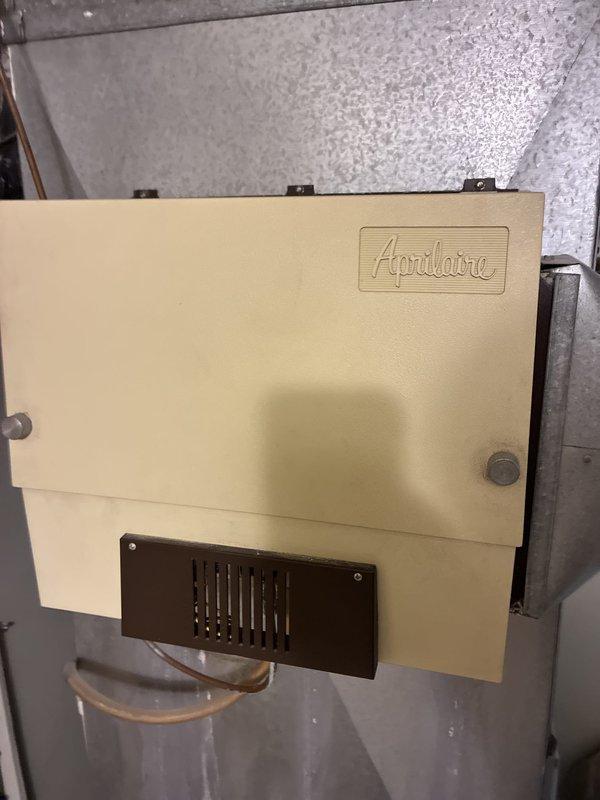 Performed comprehensive assessment of existing HVAC system including furnace, air handler, ductwork, and Aprilaire humidifier equipment. Evaluated current system condition, identified deteriorated pipe insulation and aging mechanical components, and provided customer with full system replacement options versus repair alternatives based on equipment age and performance concerns.