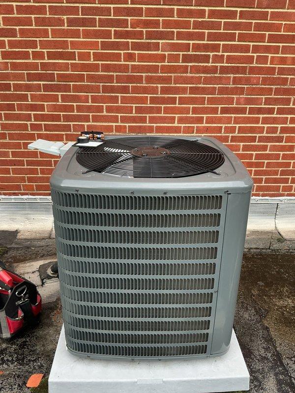 Responded to no cooling call on residential HVAC system. Arrived on-site and performed diagnostic evaluation of outdoor condensing unit and air handler assembly. System inspection completed with photographic documentation of equipment condition and installation setup.