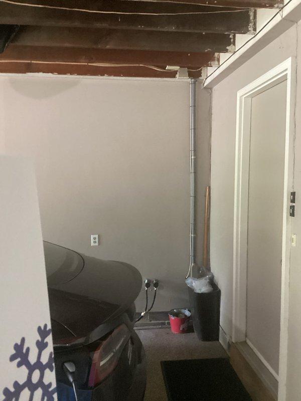 Responded to service call to provide estimate for generator installation. Conducted site assessment of interior electrical routing through basement area and evaluated exterior placement options adjacent to residential deck. Documented existing electrical infrastructure and potential installation locations with photographs for proposal preparation.