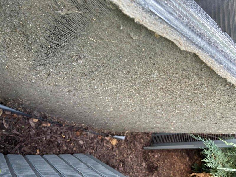 Replaced failed condenser fan motor and capacitor on outdoor HVAC unit. Performed thorough coil cleaning to remove heavy accumulation of dirt, debris, and environmental contaminants from condenser coils and surrounding components, restoring proper airflow and system efficiency.