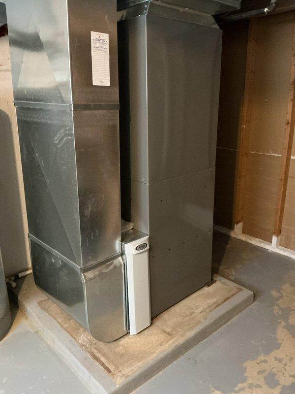 Completed routine cooling maintenance on two HVAC systems located in basement mechanical room. Performed standard preventive maintenance procedures including inspection of air handlers, ductwork connections, condensate drainage systems, and overall equipment operation. Both units were found in functional condition and operating within normal parameters.