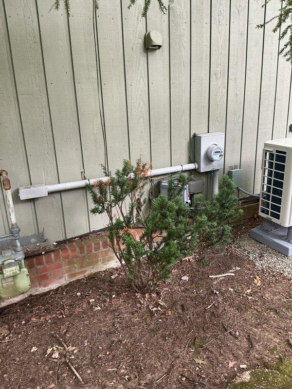 Conducted on-site assessment for Level 2 electric vehicle charging station installation. Evaluated existing electrical infrastructure including main service panel and exterior utility connections to determine capacity and routing requirements for dedicated charging circuit. Documented current panel configuration and identified necessary upgrades to accommodate the EV charger installation per customer's expedited timeline request.